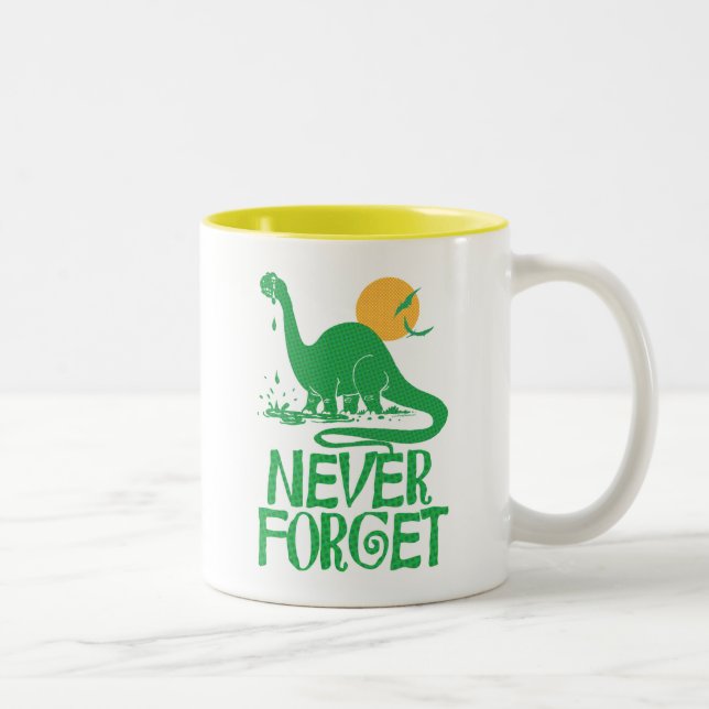 Caneca De Café Em Dois Tons Nunca esqueça o ponto grande (Direita)