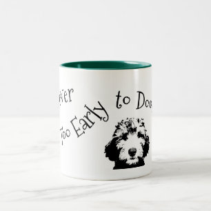 Caneca De Café Em Dois Tons Nunca Muito Cedo