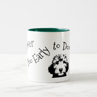 Caneca De Café Em Dois Tons Nunca Muito Cedo