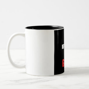 Caneca De Café Em Dois Tons Nunca Pule a Rotina de Levantamento de Peso Motiva