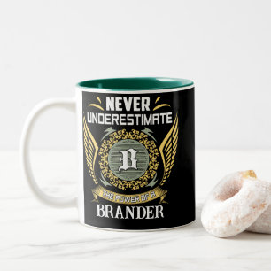 Caneca De Café Em Dois Tons Nunca Subestime O Poder De Um Brander