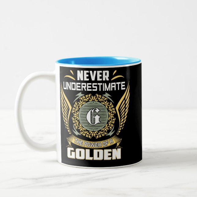 Caneca De Café Em Dois Tons Nunca Subestime O Poder De Um Dourado (Esquerda)