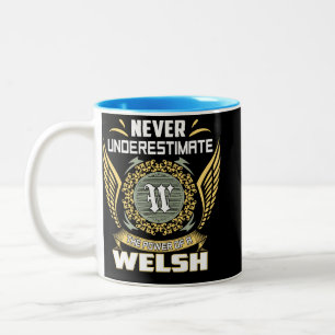 Caneca De Café Em Dois Tons Nunca Subestime O Poder De Um Galês