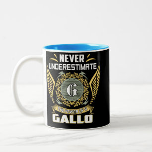 Caneca De Café Em Dois Tons Nunca Subestime O Poder De Um Gallo