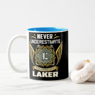 Caneca De Café Em Dois Tons Nunca Subestime O Poder De Um Laker