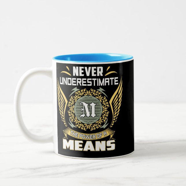 Caneca De Café Em Dois Tons Nunca Subestime O Poder De Um Meio (Esquerda)