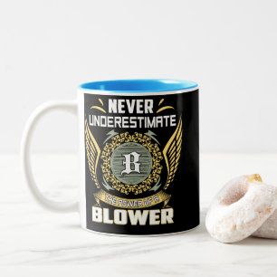 Caneca De Café Em Dois Tons Nunca Subestime O Poder De Um Soprador
