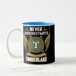 Caneca De Café Em Dois Tons Nunca Subestime O Poder De Um Timberlake