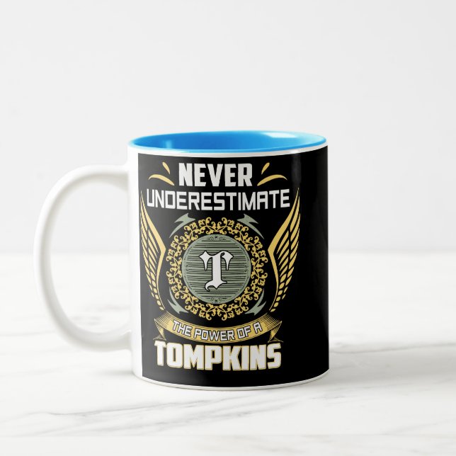 Caneca De Café Em Dois Tons Nunca Subestime O Poder De Um Tompkins (Esquerda)