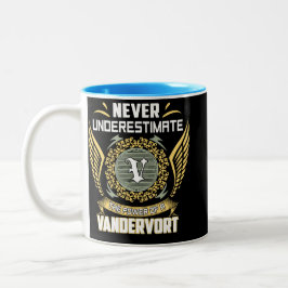 Caneca De Café Em Dois Tons Nunca Subestime O Poder De Um Vandervort