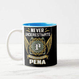 Caneca De Café Em Dois Tons Nunca Subestime O Poder De Uma Pena