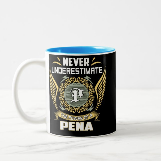 Caneca De Café Em Dois Tons Nunca Subestime O Poder De Uma Pena (Esquerda)