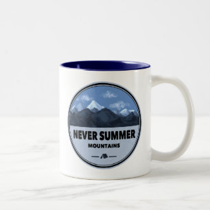 Caneca De Café Em Dois Tons Nunca Verão Montanhas Colorado Camping