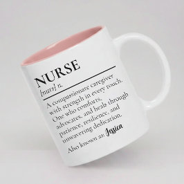 Caneca De Café Em Dois Tons Nurse Definition Mug Personalized Gift for Nurses
