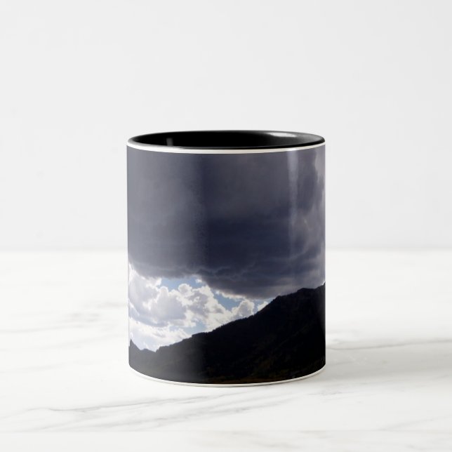 Caneca De Café Em Dois Tons Nuvens de Tempestade (Centro)