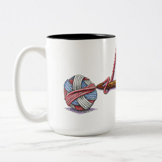 Caneca De Café Em Dois Tons NYC Crochet Guild 15oz mug