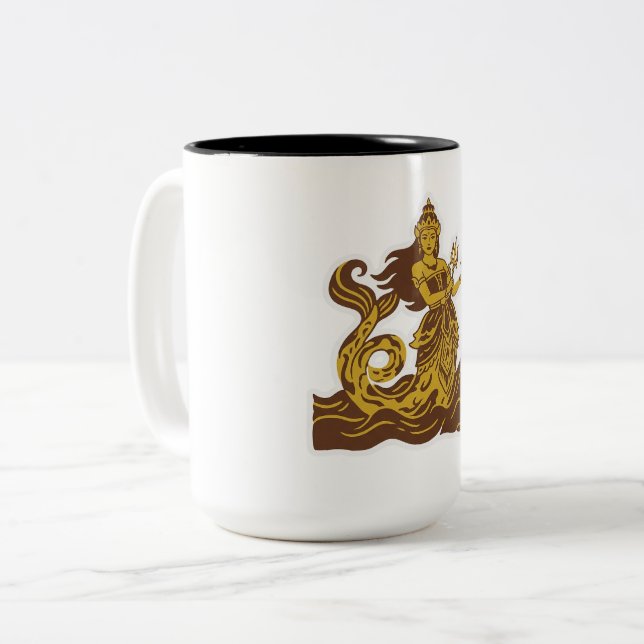 Caneca De Café Em Dois Tons Nyi Roro Kidul (Frente Esquerda)