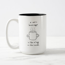 Caneca De Café Em Dois Tons O Abraço Em Uma Caneca