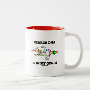 Caneca De Café Em Dois Tons O ADN da busca está em meus genes (a réplica do