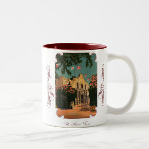 Caneca De Café Em Dois Tons O Alamo Vintage Texas Coffee Mug