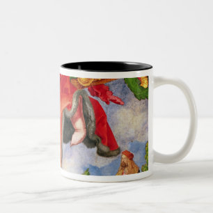 Caneca De Café Em Dois Tons O Altarpiece de Landauer, todo o dia de santos