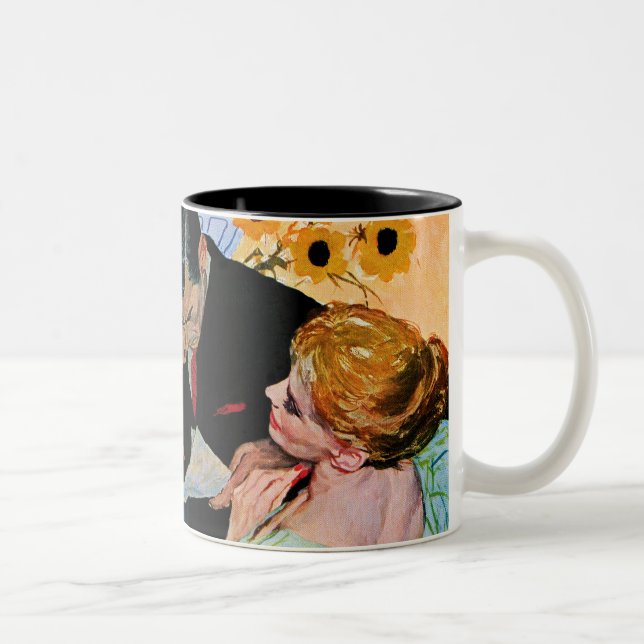 Caneca De Café Em Dois Tons O amor morre lentamente (Direita)