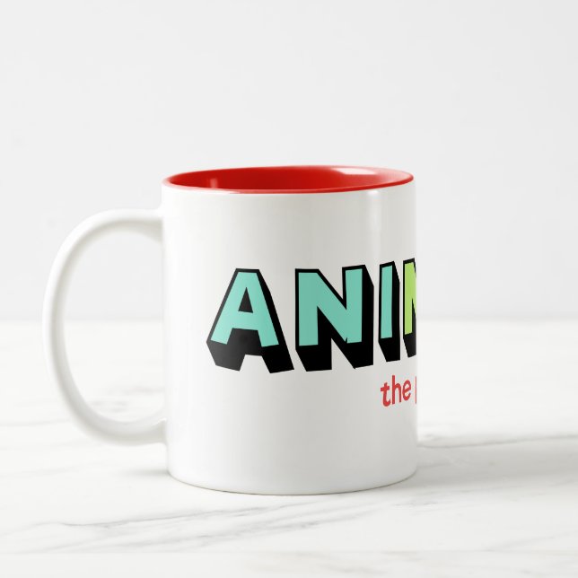 Caneca De Café Em Dois Tons O AniMug (Esquerda)