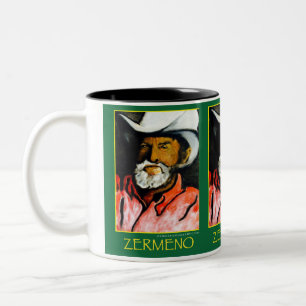 Caneca De Café Em Dois Tons O "antigo mestre" Cowby (Wraparound)