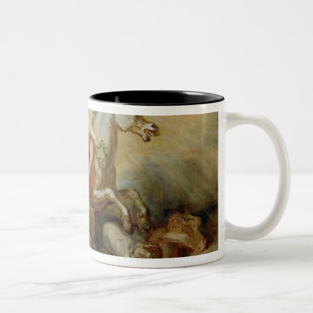 Caneca De Café Em Dois Tons O Apotheosis de Voltaire, 1778 (Direita)