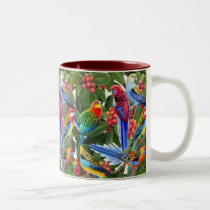 Caneca De Café Em Dois Tons O australiano Rosella repete mecanicamente a