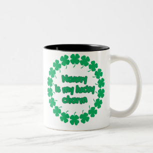 Caneca De Café Em Dois Tons O baby-sitter é meu encanto afortunado