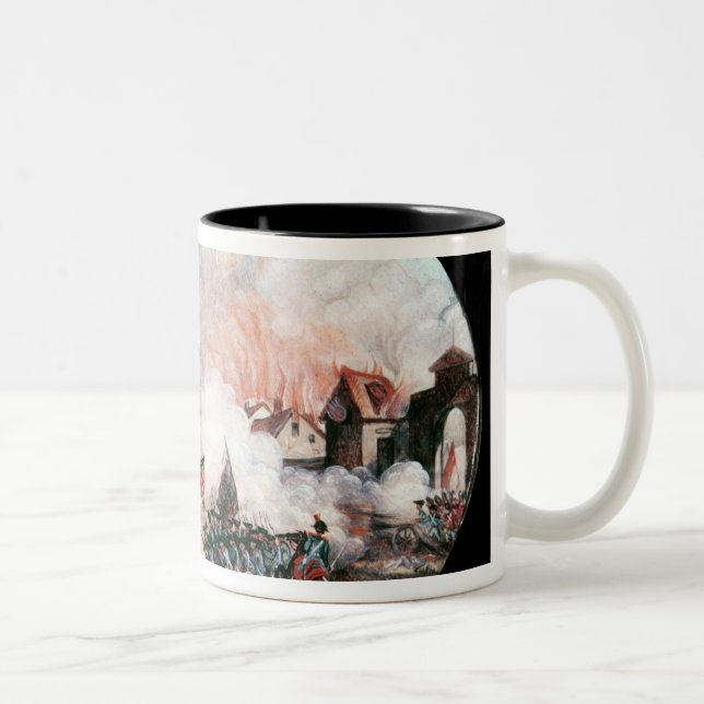 Caneca De Café Em Dois Tons O balão de observação francês, (Direita)