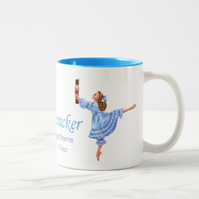 Caneca De Café Em Dois Tons O Balé Nutcracker Clara Mug (Direita)