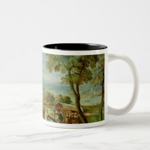 Caneca De Café Em Dois Tons O baptismo do Eunuch etíope