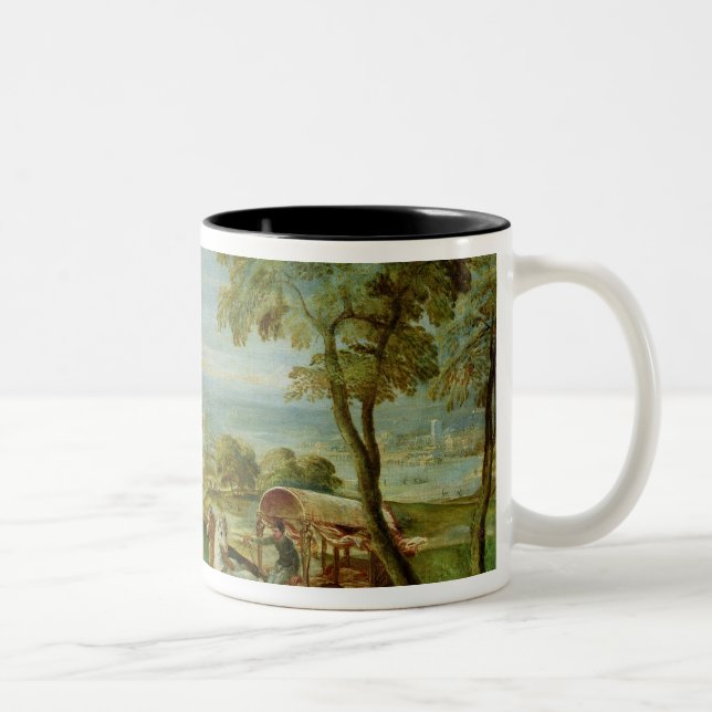Caneca De Café Em Dois Tons O baptismo do Eunuch etíope (Direita)