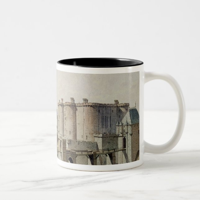 Caneca De Café Em Dois Tons O Bastille em 1420 (Direita)