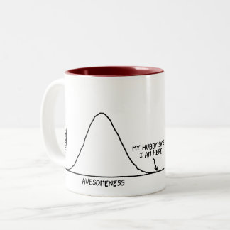 Caneca De Café Em Dois Tons O benzinho diz que eu sou impressionante (1/2 de