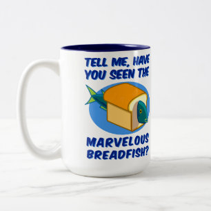 Caneca De Café Em Dois Tons O Breadfish maravilhoso