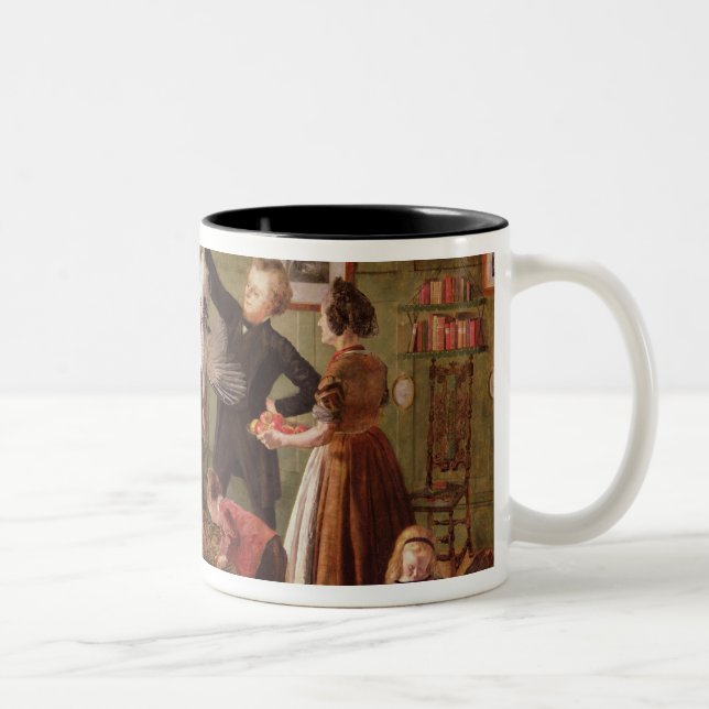 Caneca De Café Em Dois Tons O cabaz do Natal (Direita)