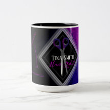 O cabeleireiro na moda scissor o design