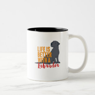 Caneca De Café Em Dois Tons O Cachorro Engraçado é melhor com um varejista