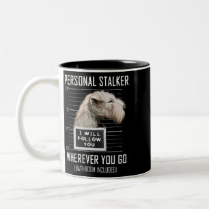 Caneca De Café Em Dois Tons O Cachorro Nativo, Lakeland Terrier, Eu Irei Follo