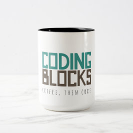 Caneca De Café Em Dois Tons O café, codifica então