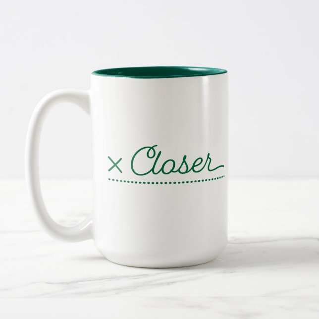 Caneca De Café Em Dois Tons O café é para quem fecha negócios (Esquerda)