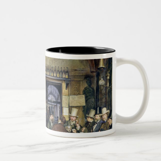 Caneca De Café Em Dois Tons O café em Roma, 1856 (Direita)