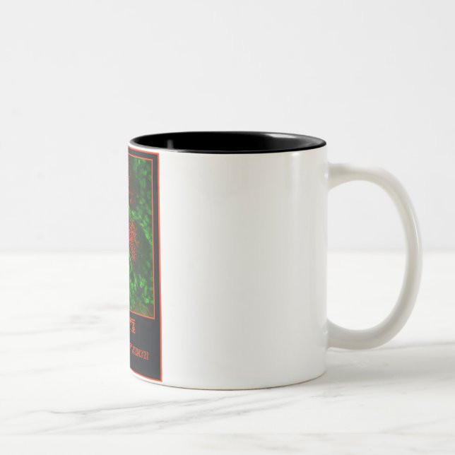 Caneca De Café Em Dois Tons O CAFÉ estimula seus neurônios! (Direita)