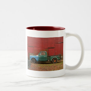 Caneca De Café Em Dois Tons O caminhão do vovô
