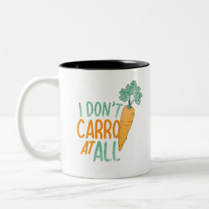 Caneca De Café Em Dois Tons O Carrot Verde e Laranja Fresca Piadas Comidas