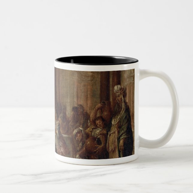 Caneca De Café Em Dois Tons O casamento em Cana, 1660 (Direita)