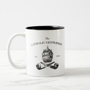 Caneca De Café Em Dois Tons O cavalheiro católico